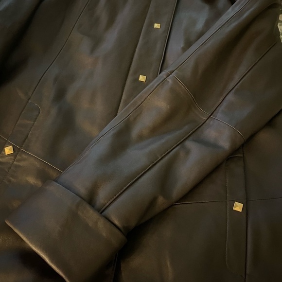 EXCELLED Leather coat. Vintage.Midi, Medium. rich brown. Excelled Collection - Picture 7 of 11